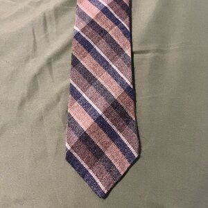 EUC Sears Fashion Collection Brown and Blue Striped Tie